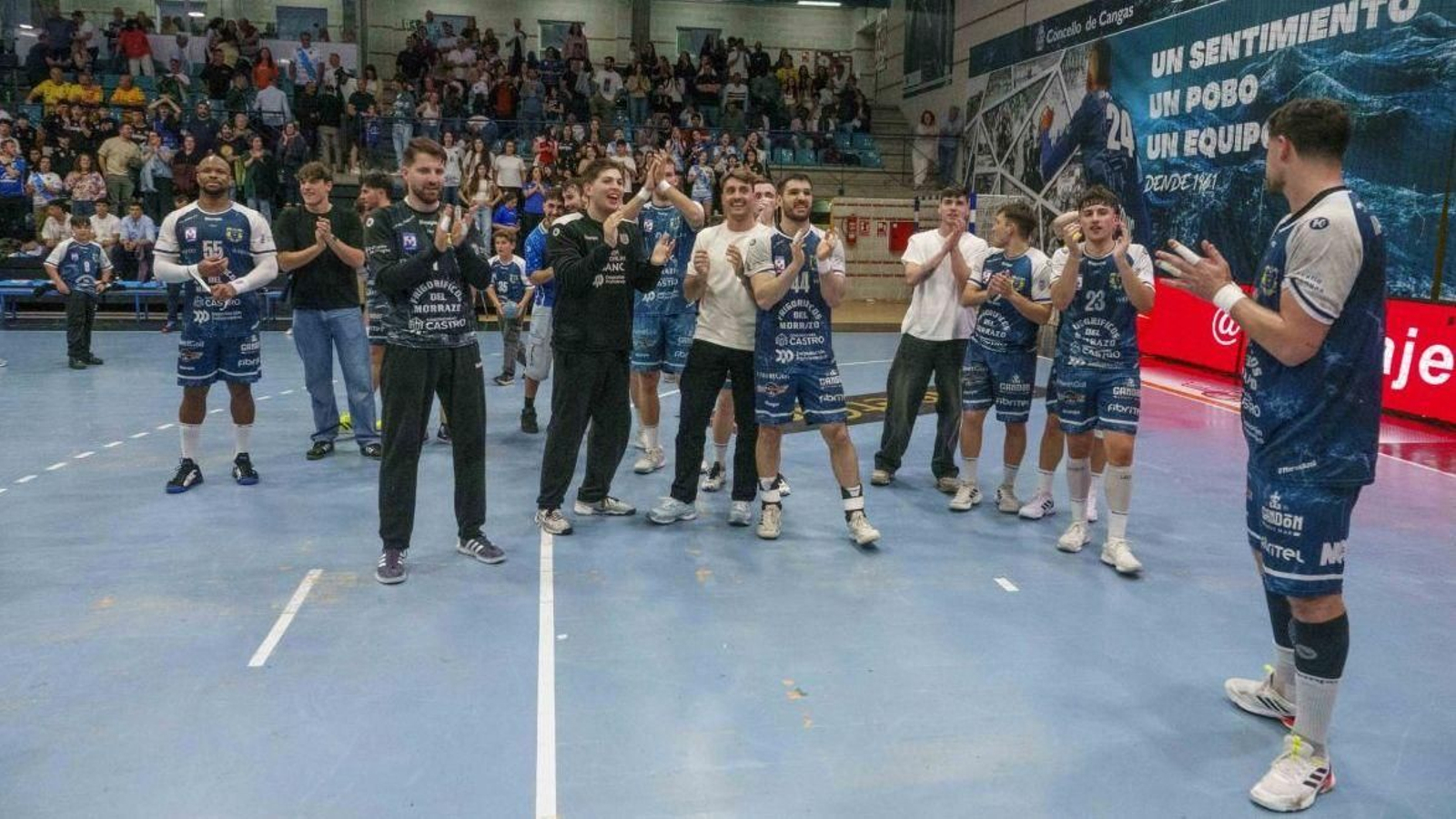 Los jugadores del conjunto morracense, en un duelo anterior.