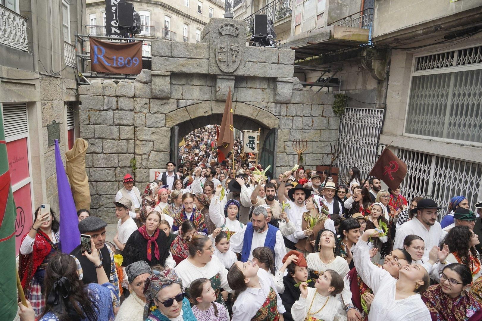 Representación de la Reconquista de Vigo 2024.