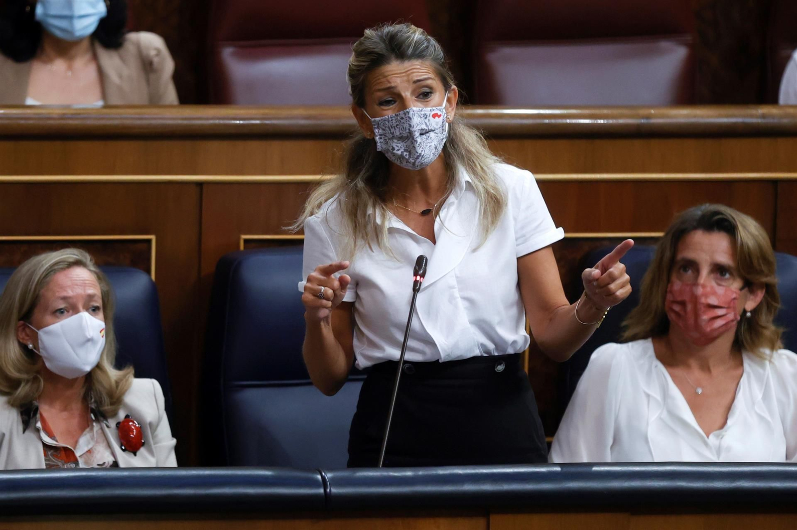 La vicepresidenta segunda y ministra de Trabajo y Economía Social, Yolanda Díaz. EFE/Juan Carlos Hidalgo