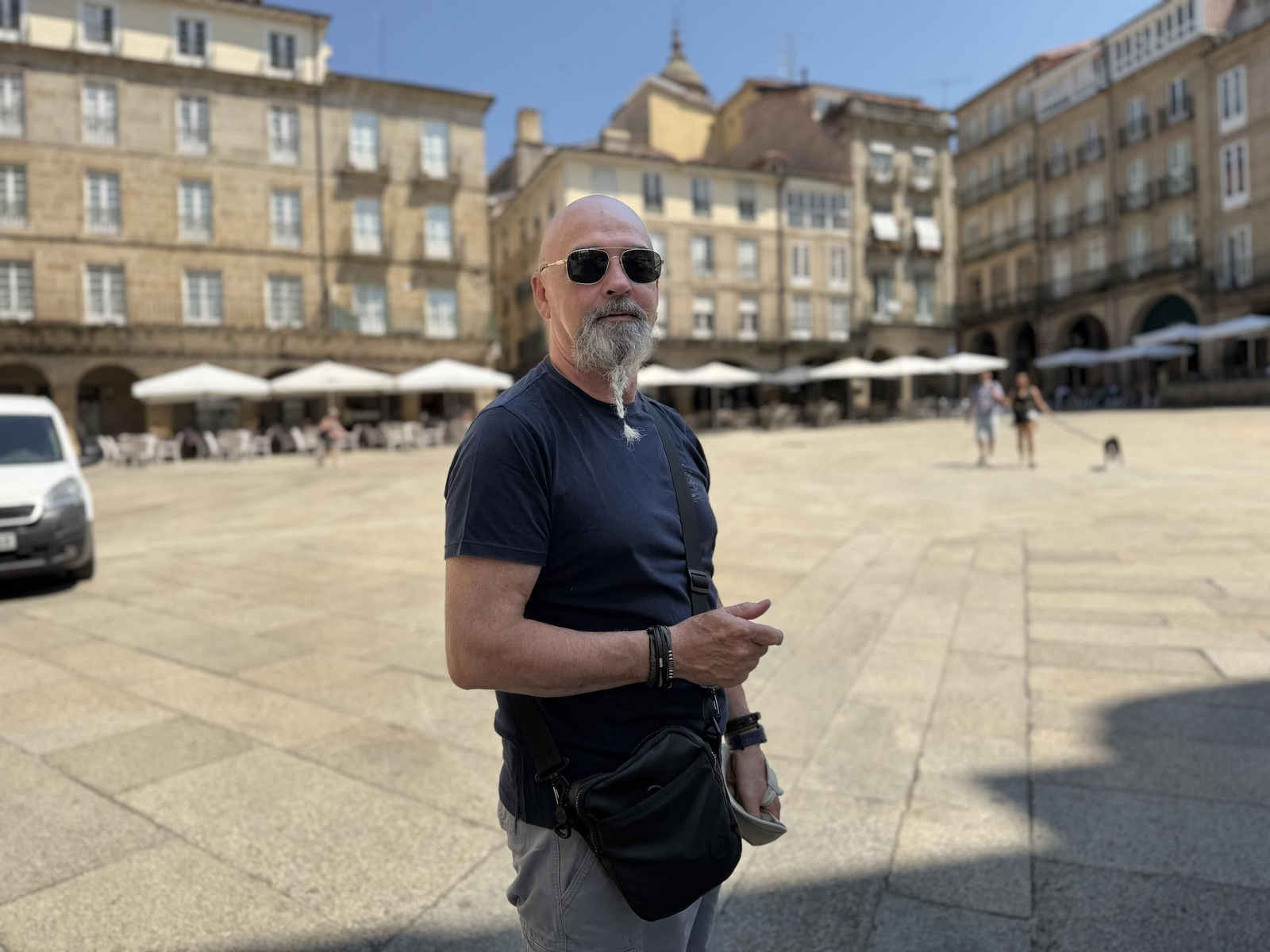 Gallego Martín, turista de Huelva en Ourense.
