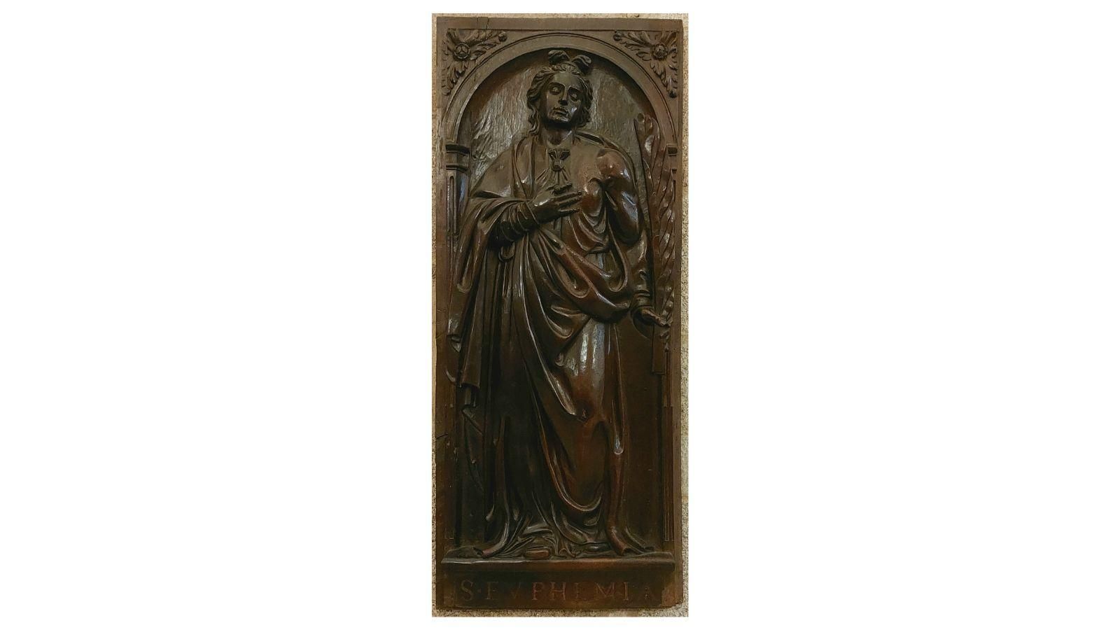 Santa Eufemia, en el Coro de la Catedral de Ourense.
