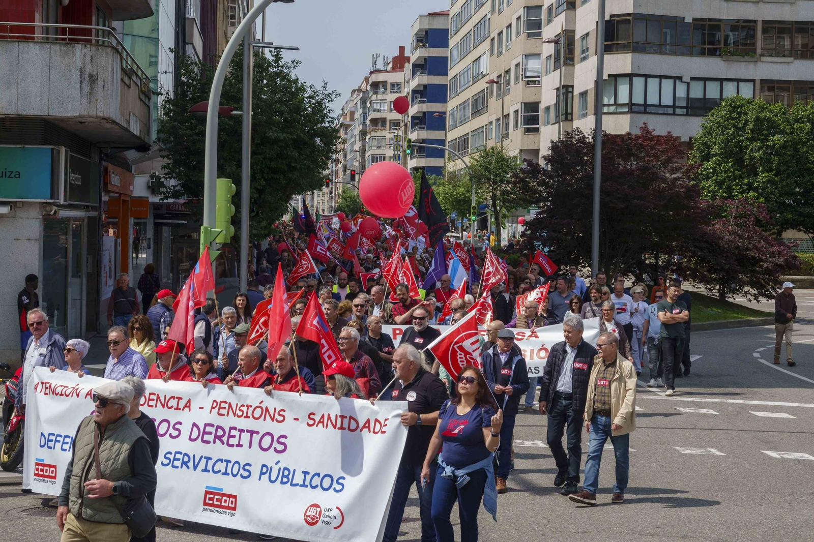 Galería | Jornada de reivindicaciones por el Día del Trabajador en Vigo