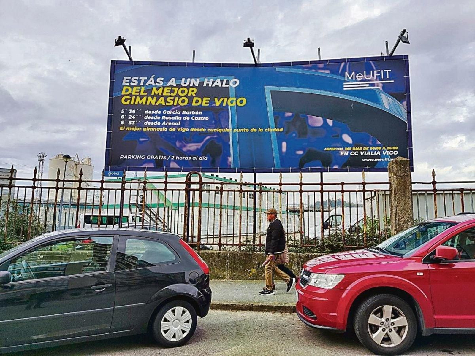 Una valla publicitaria que utiliza el Halo.