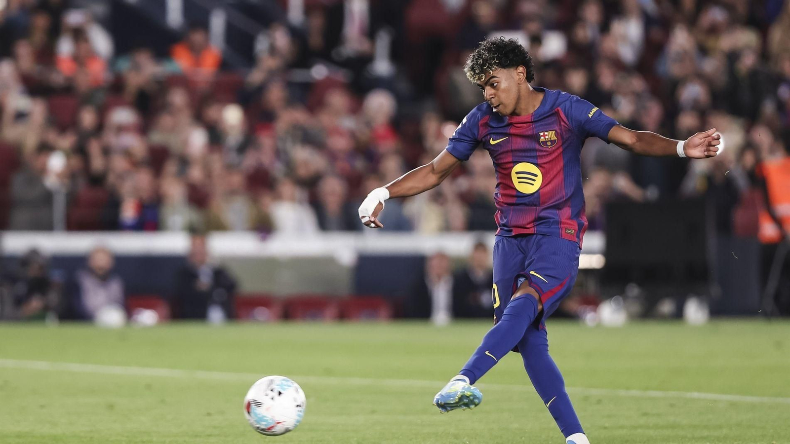 Lamine Yamal, en el partido contra el Celta de este miércoles.