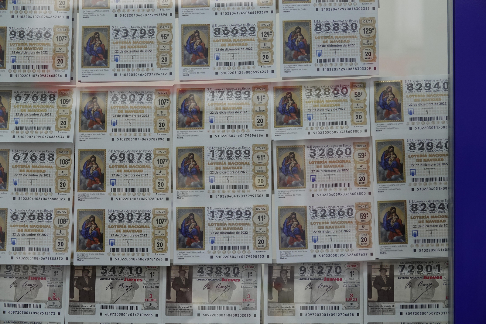 Décimos de Lotería de Navidad. // Vicente Alonso
