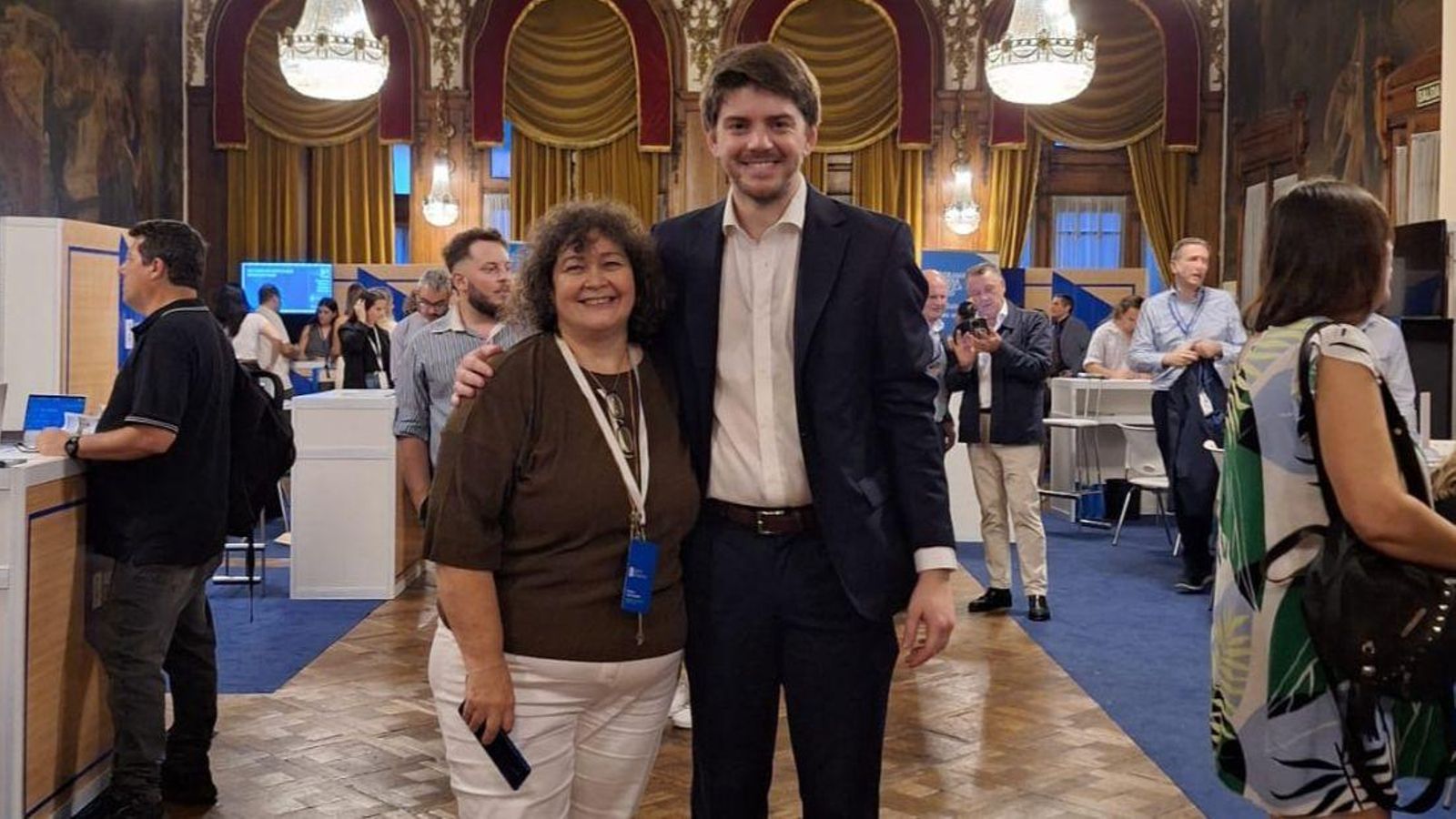 En la imagen Susana Carbia y Martín Miméndez Casaleiro