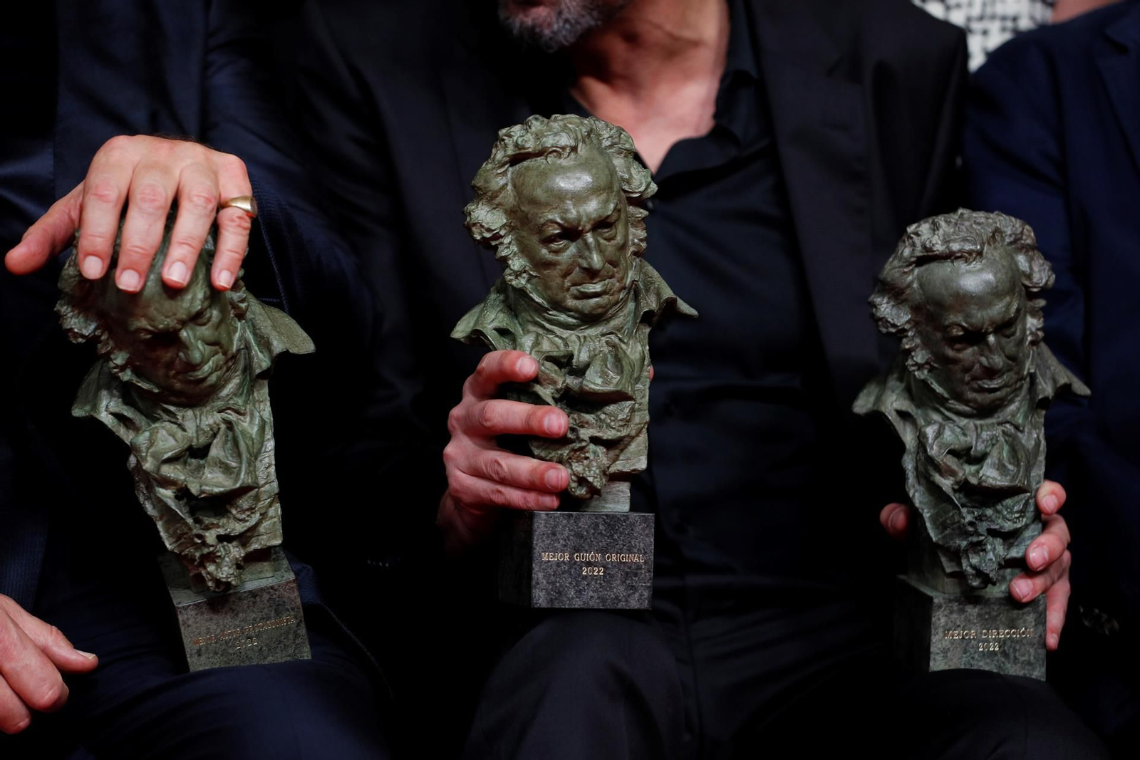 Las imágenes de los premiados en la gala de los Goya