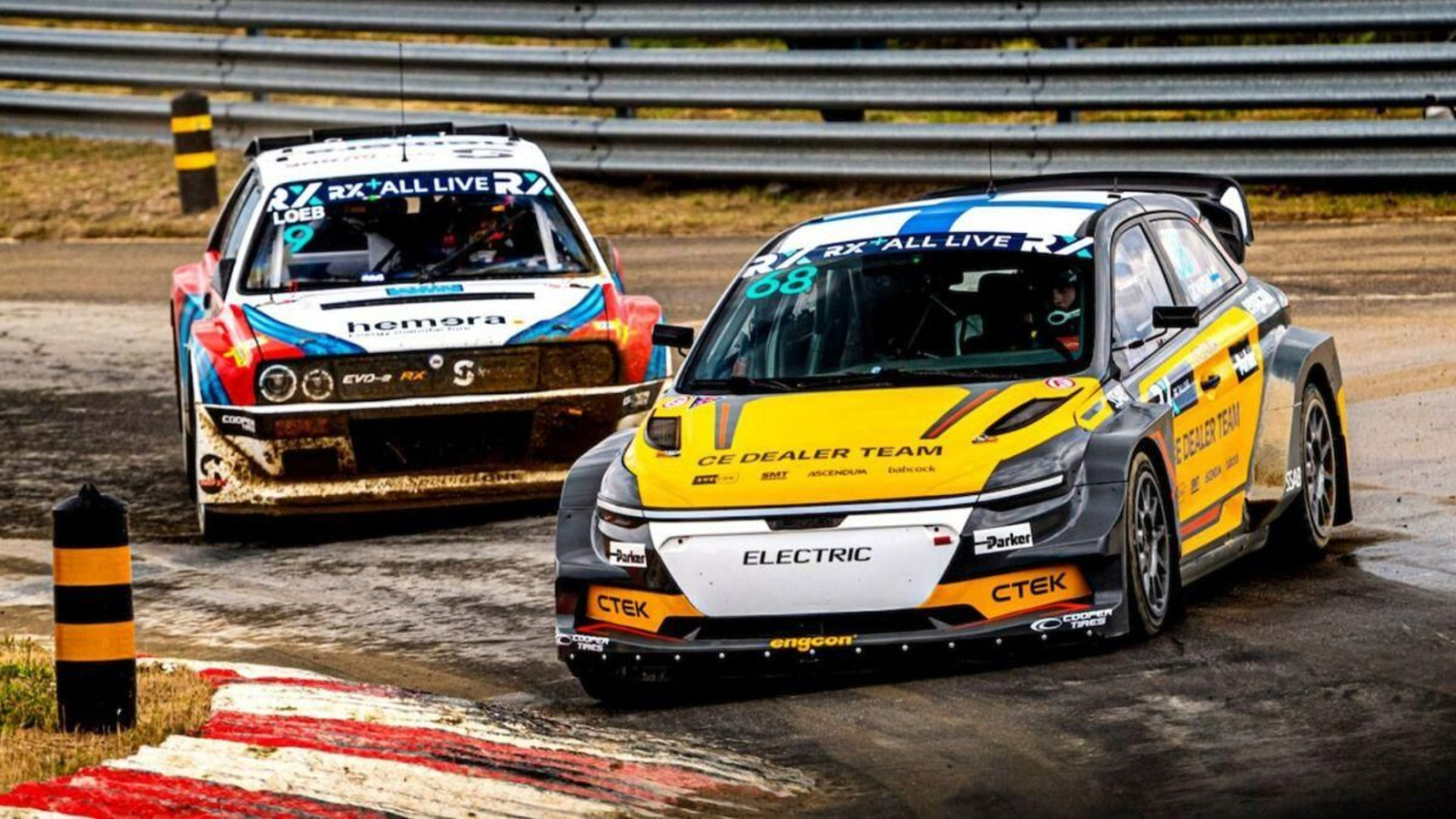 Loeb y Grönholm, en acción sobre el circuito portugués.