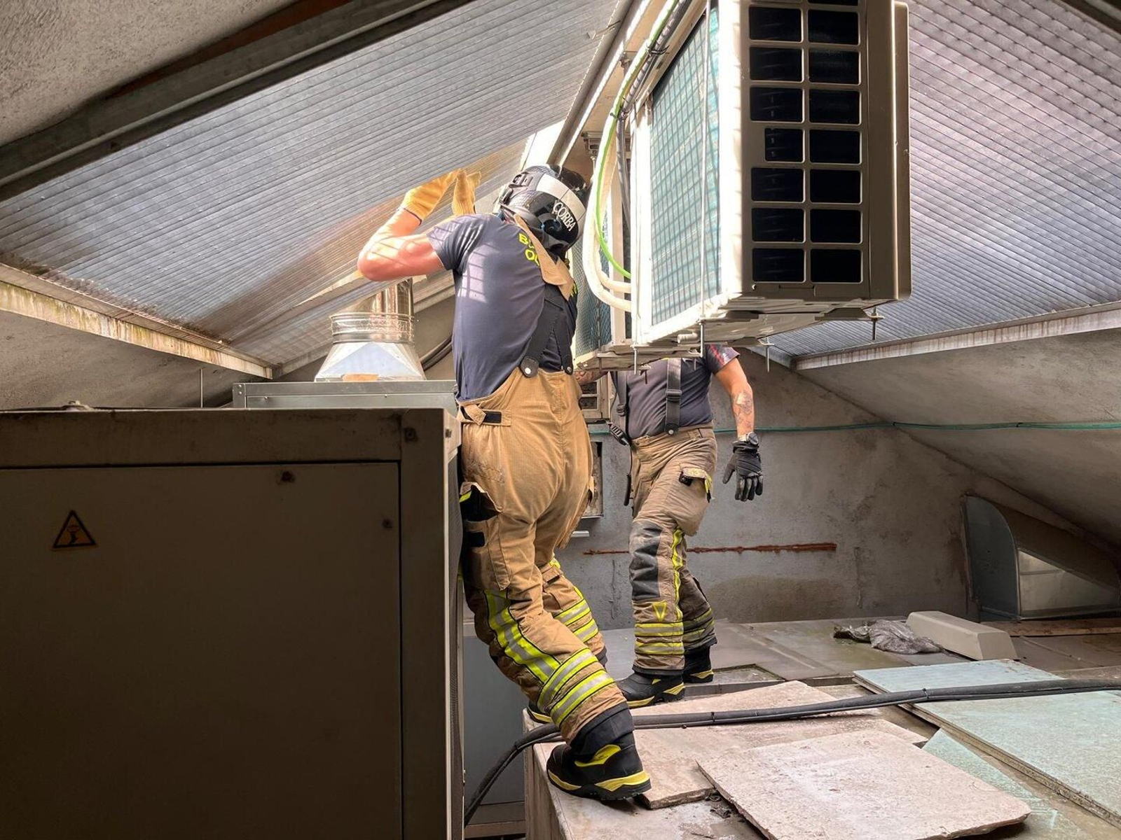 Intervención de los Bomberos de Ourense como consecuencia del temporal de viento.
