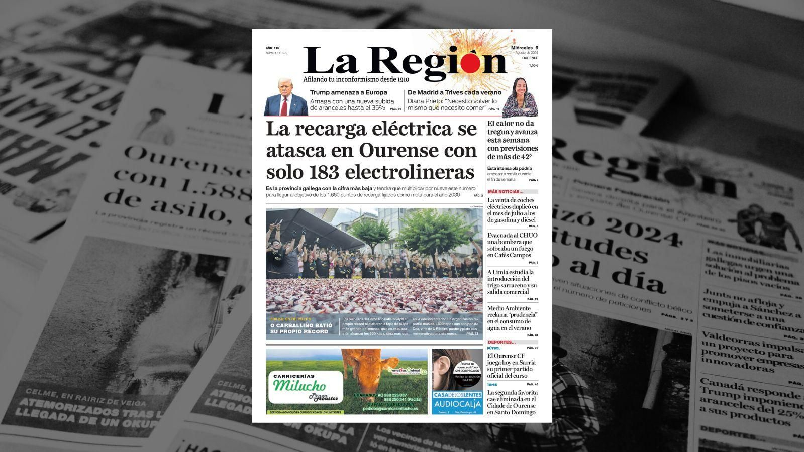La portada de este miércoles, 8 de agosto