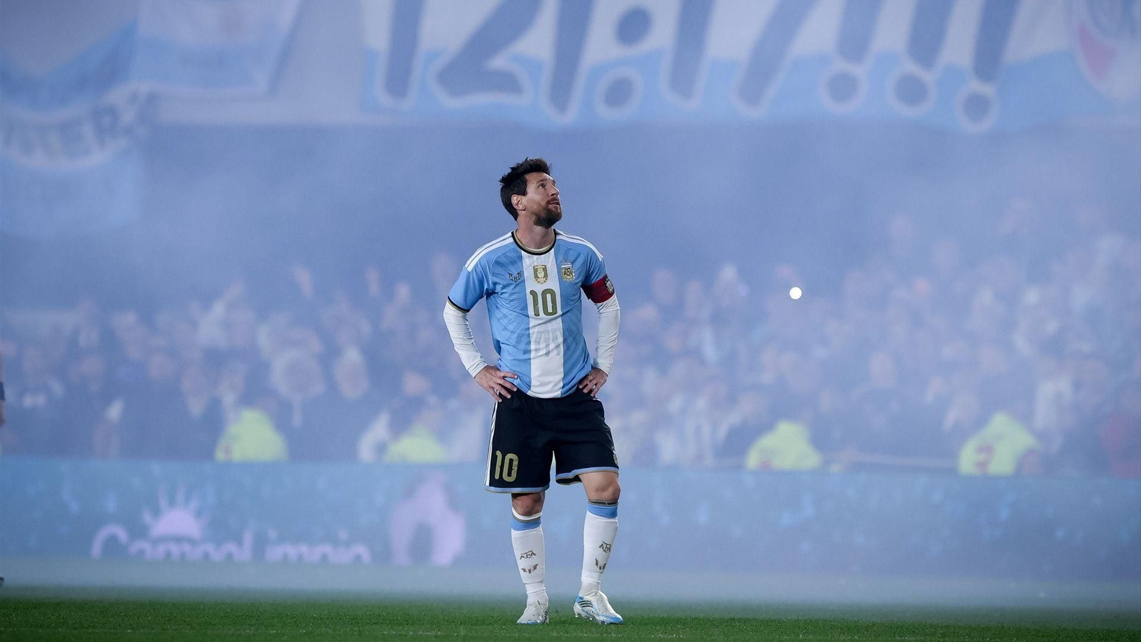 Leo Messi, en su último partido con la selección argentina.