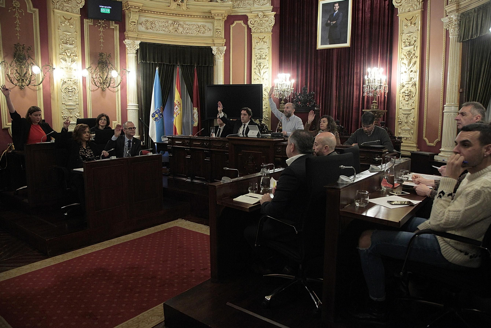 Votación del 27 de enero de 2020, cuando se aprobaron los últimos presupuestos. (FOTO: Miguel Ángel)