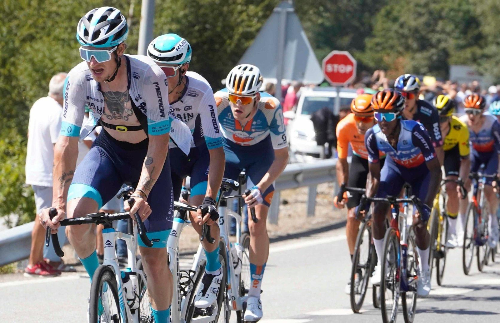 Participantes en la décima etapa de La Vuelta a España.