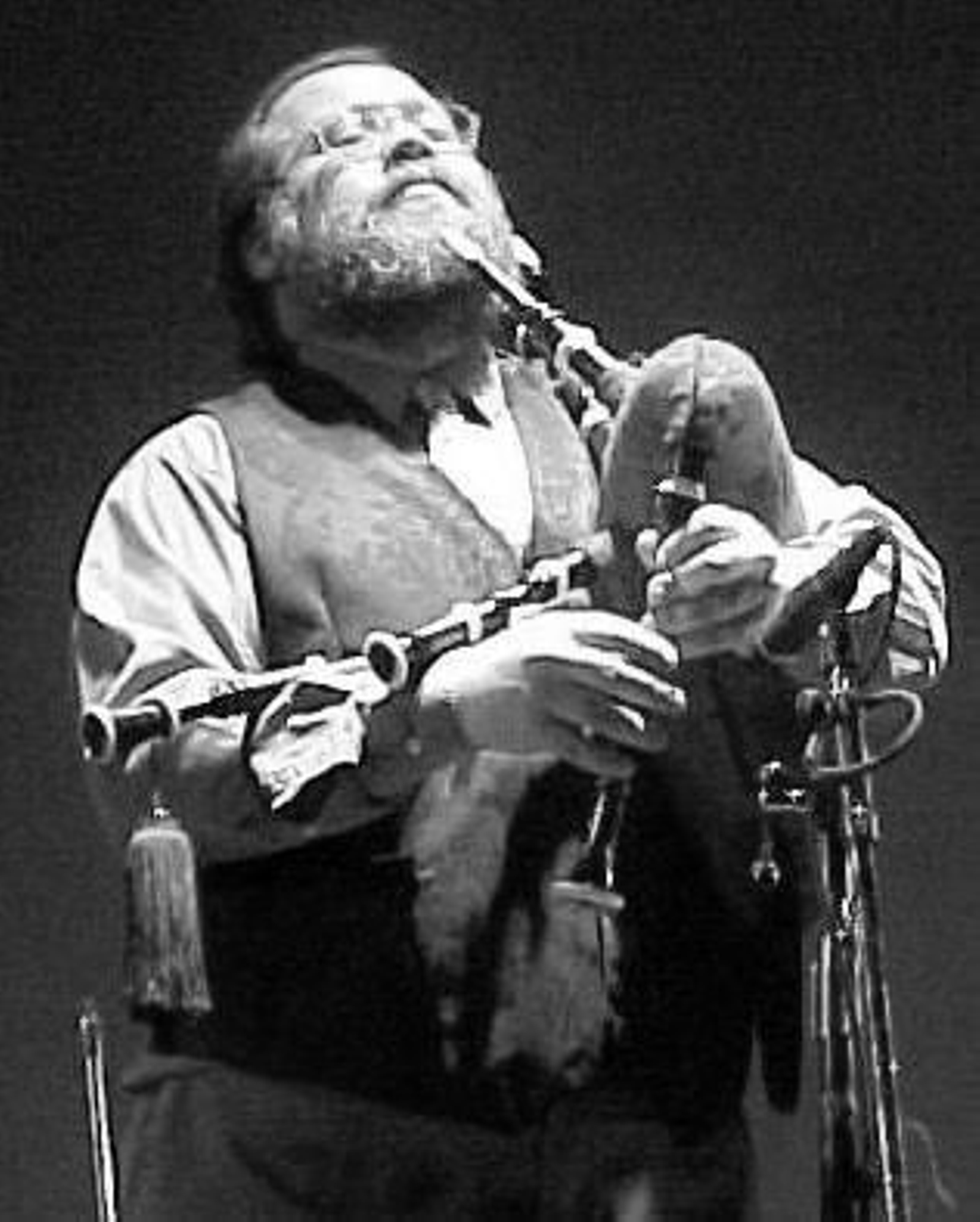 Daniel Pazos con su gaita