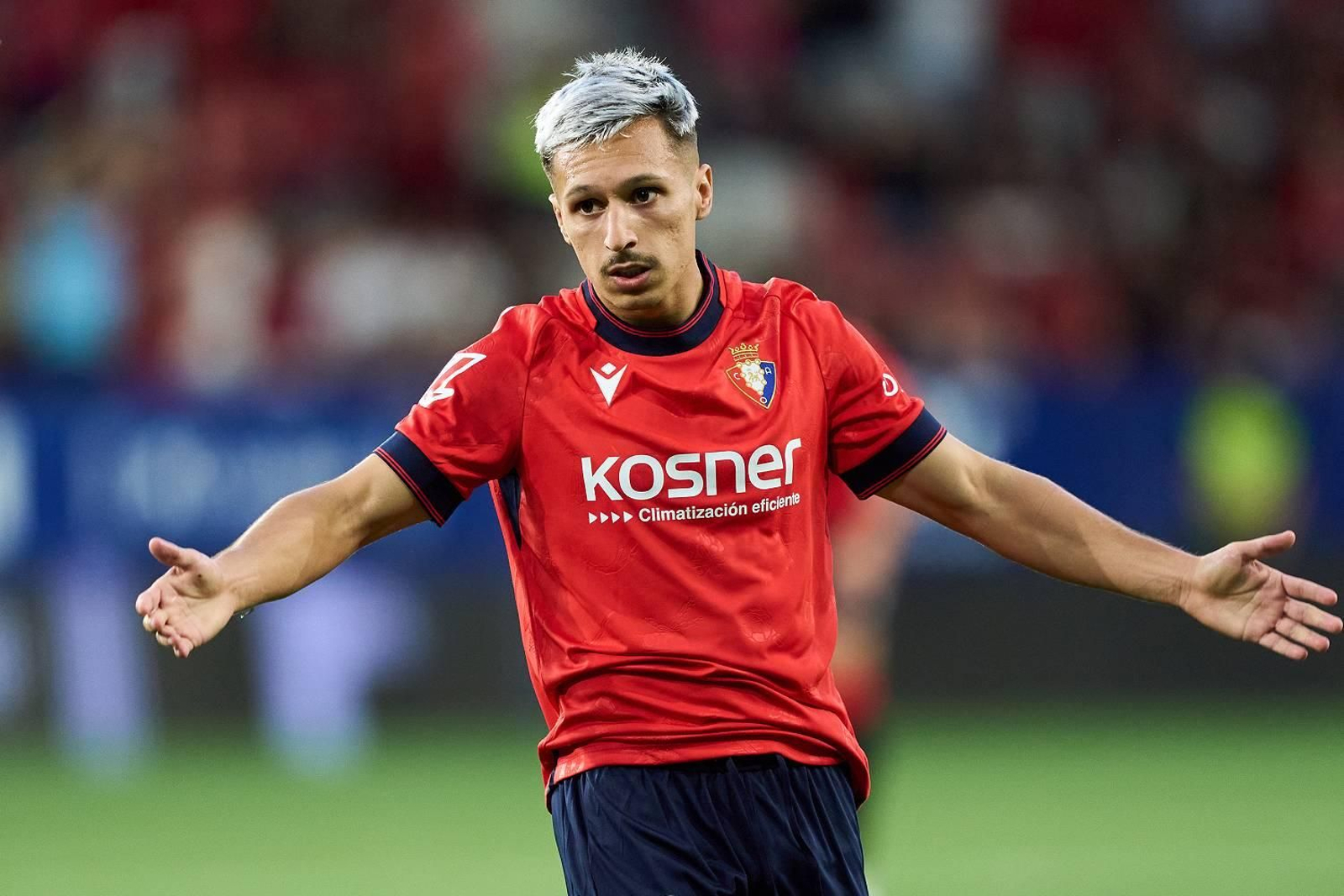 Bryan Zaragoza jugó la pasada temporada en Osasuna cedido por el Bayern de Múnich.