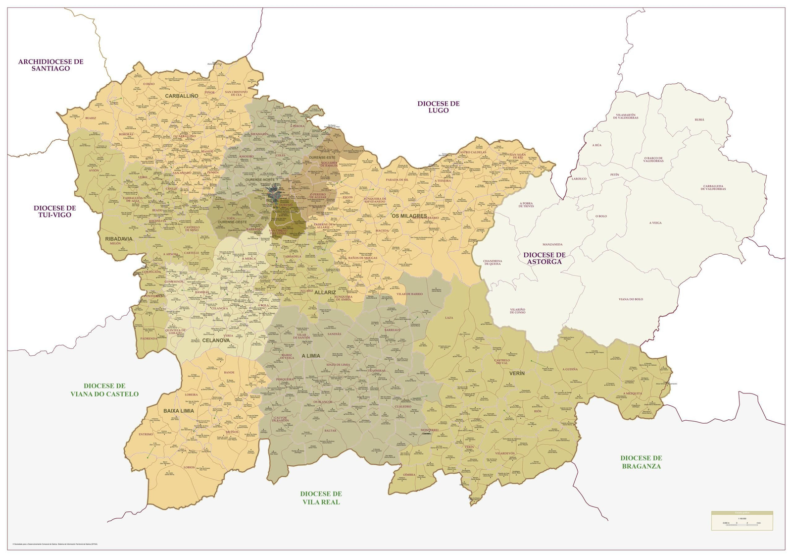 Parroquias en Ourense