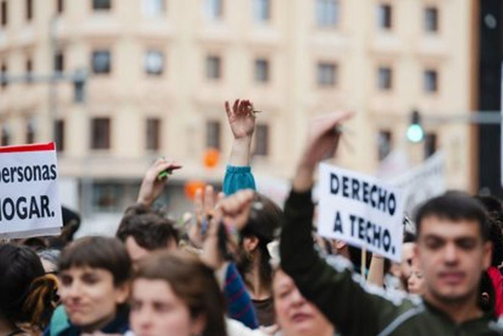 Manifestación por el derecho a la vivienda del pasado mes de mayo.