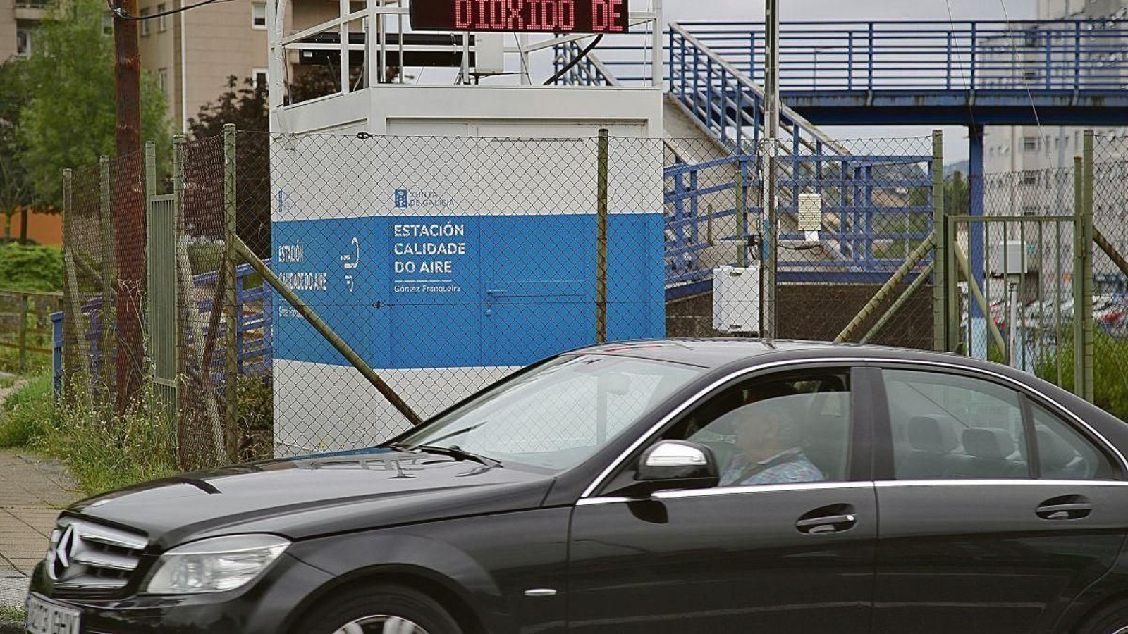 La estación de medición del aire de Eulogio Gómez Franqueira, única disponible en la ciudad.