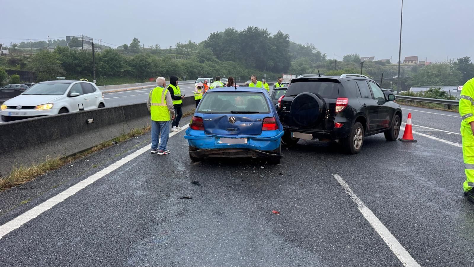Estado de uno de los vehículos.