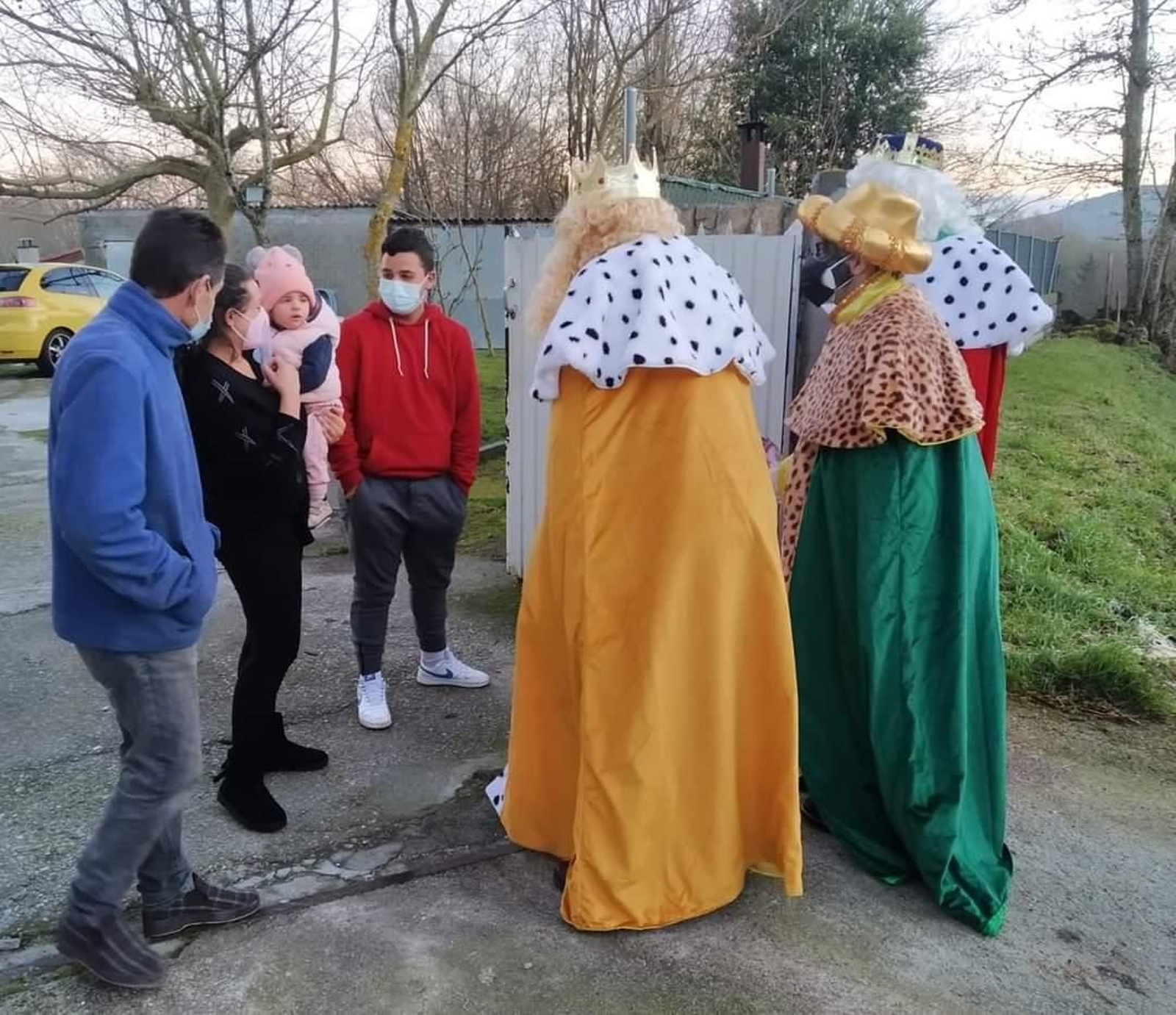 Los Reyes Magos en Sandiás, fotos cedidas por el concello.