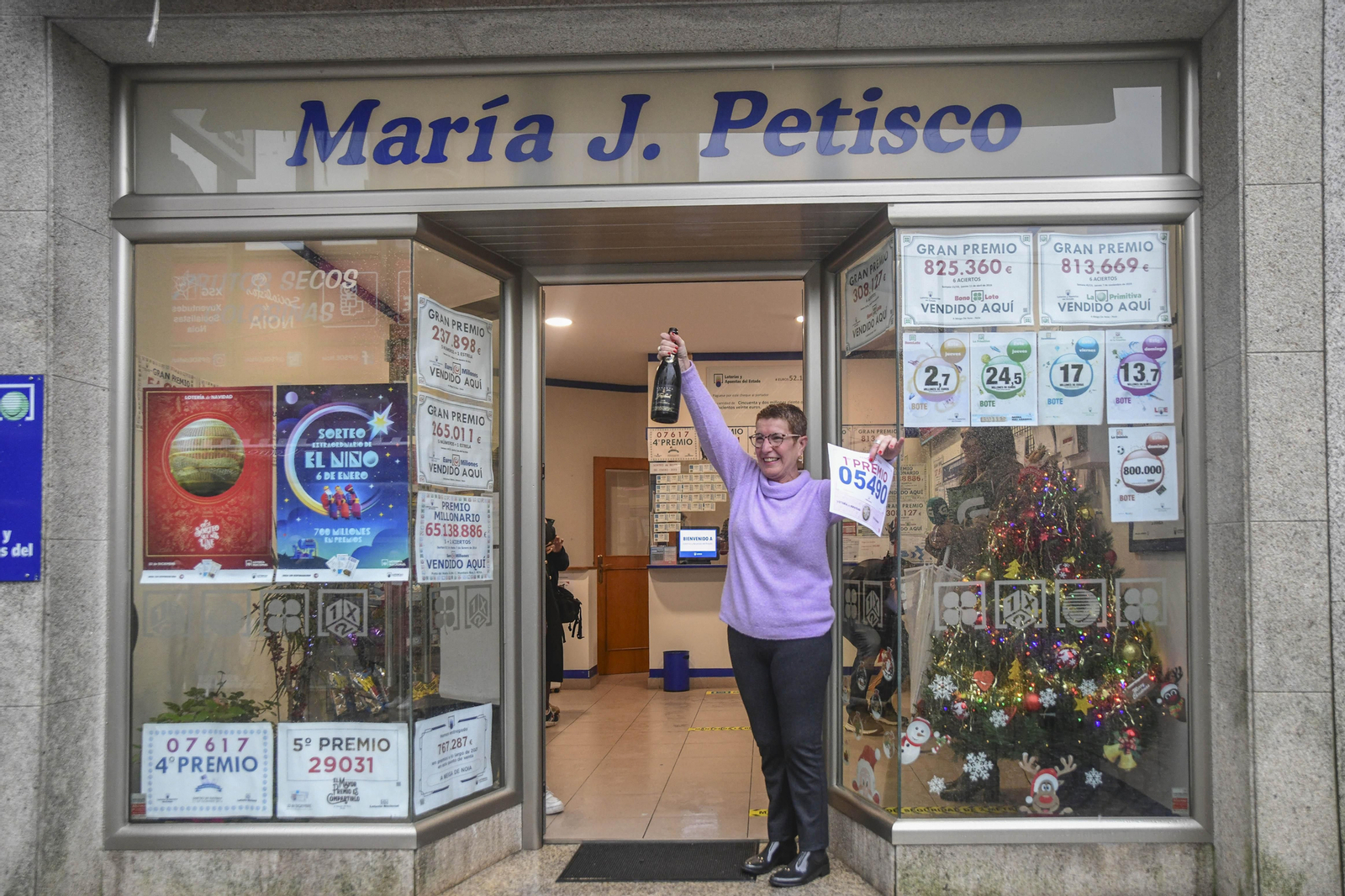 Gordo de Navidad en Noia. PEPE FERRÍN