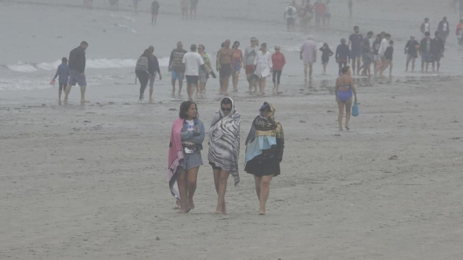 Así estaba Samil ayer a las tres de la tarde.