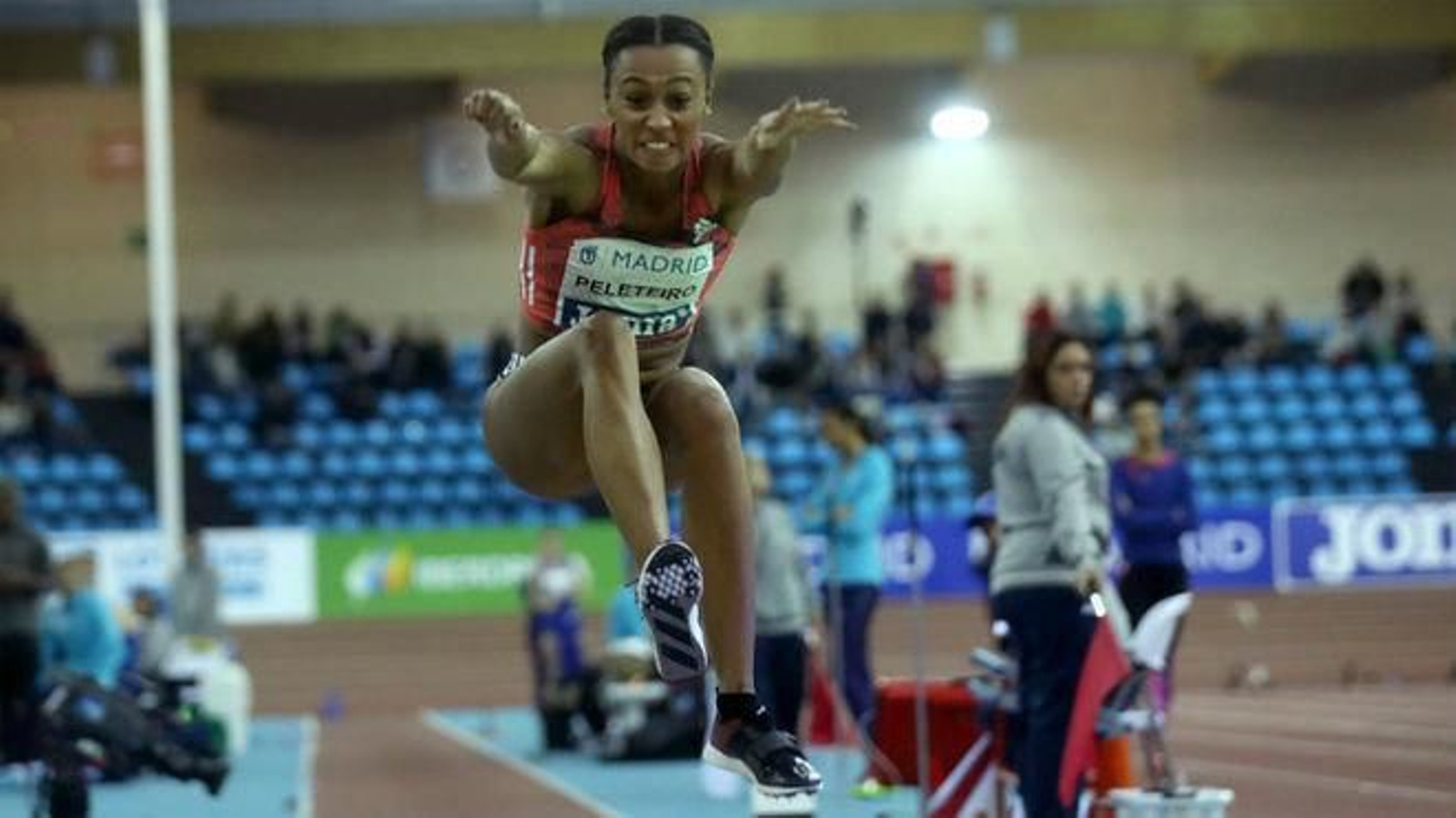 Peleteiro en una prueba nacional.