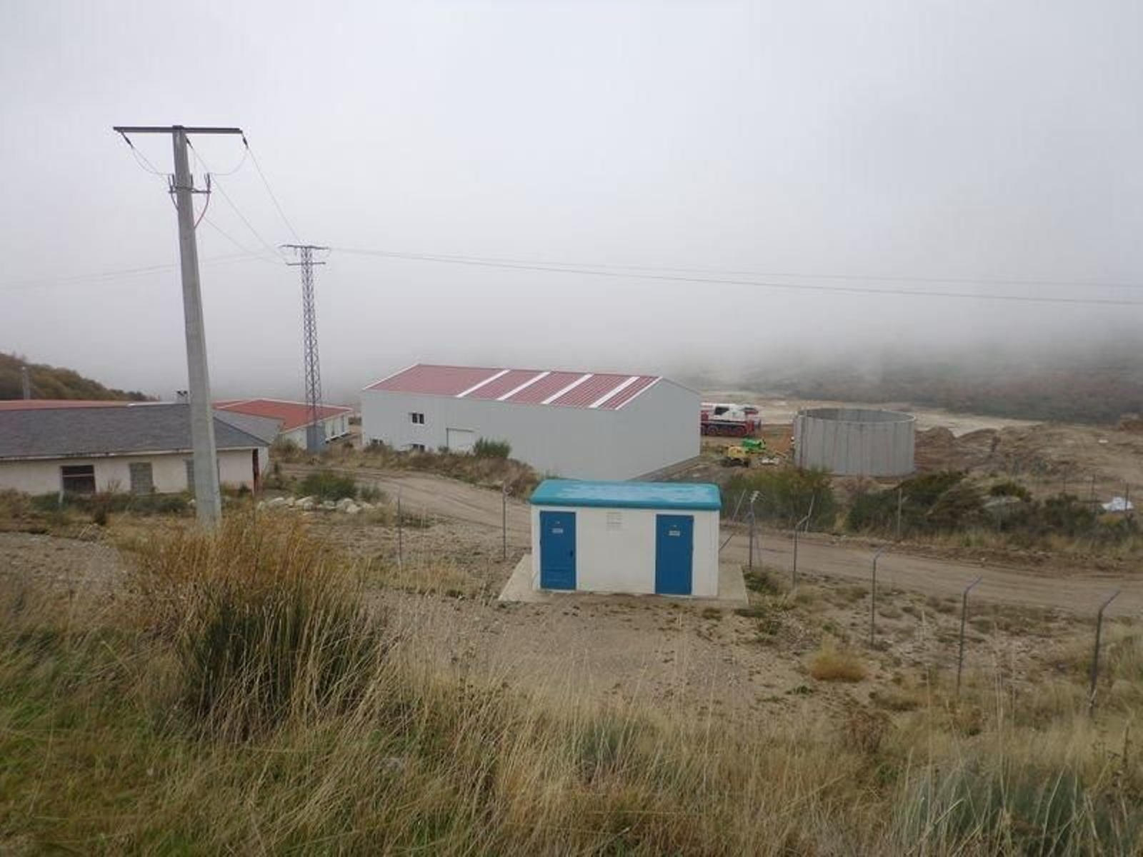 Instalaciones de la explotación minera de Penouta, en Viana.