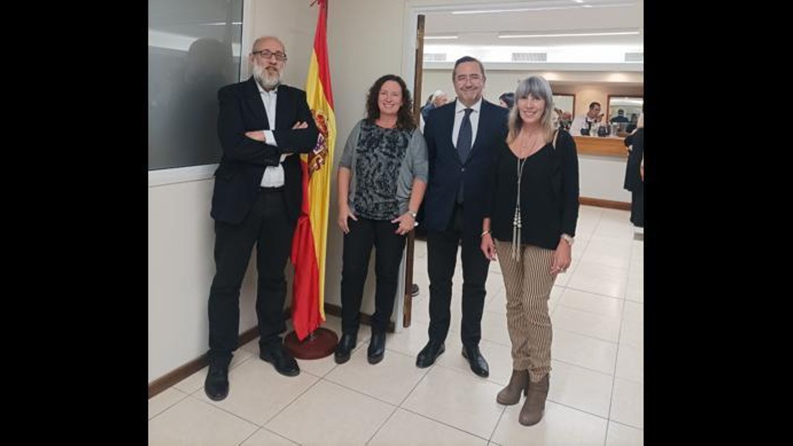 De izquierda a derecha, Alvaro Martínez-Cachero, Analía Monreal Martínez, Pedro Zarco Colón y Cristina Alcover Millimaci