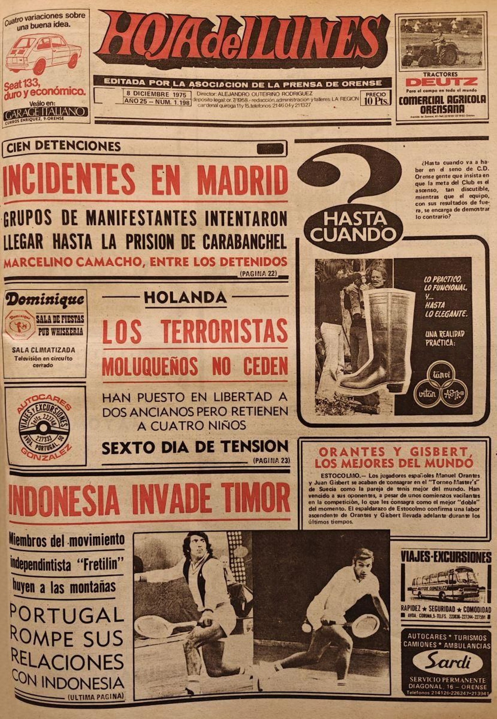 La primera 8 de diciembre 1975