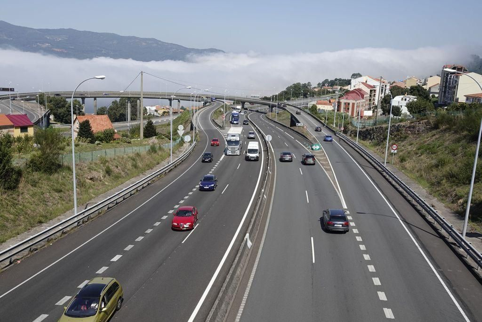 Tráfico en la AP-9.