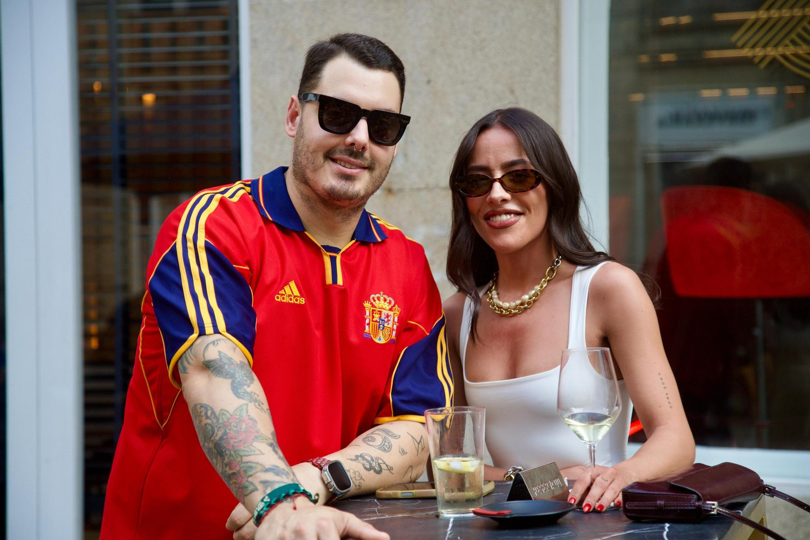 Galería | La provincia de Ourense se tiñe de rojo para apoyar a España en la final del Mundial