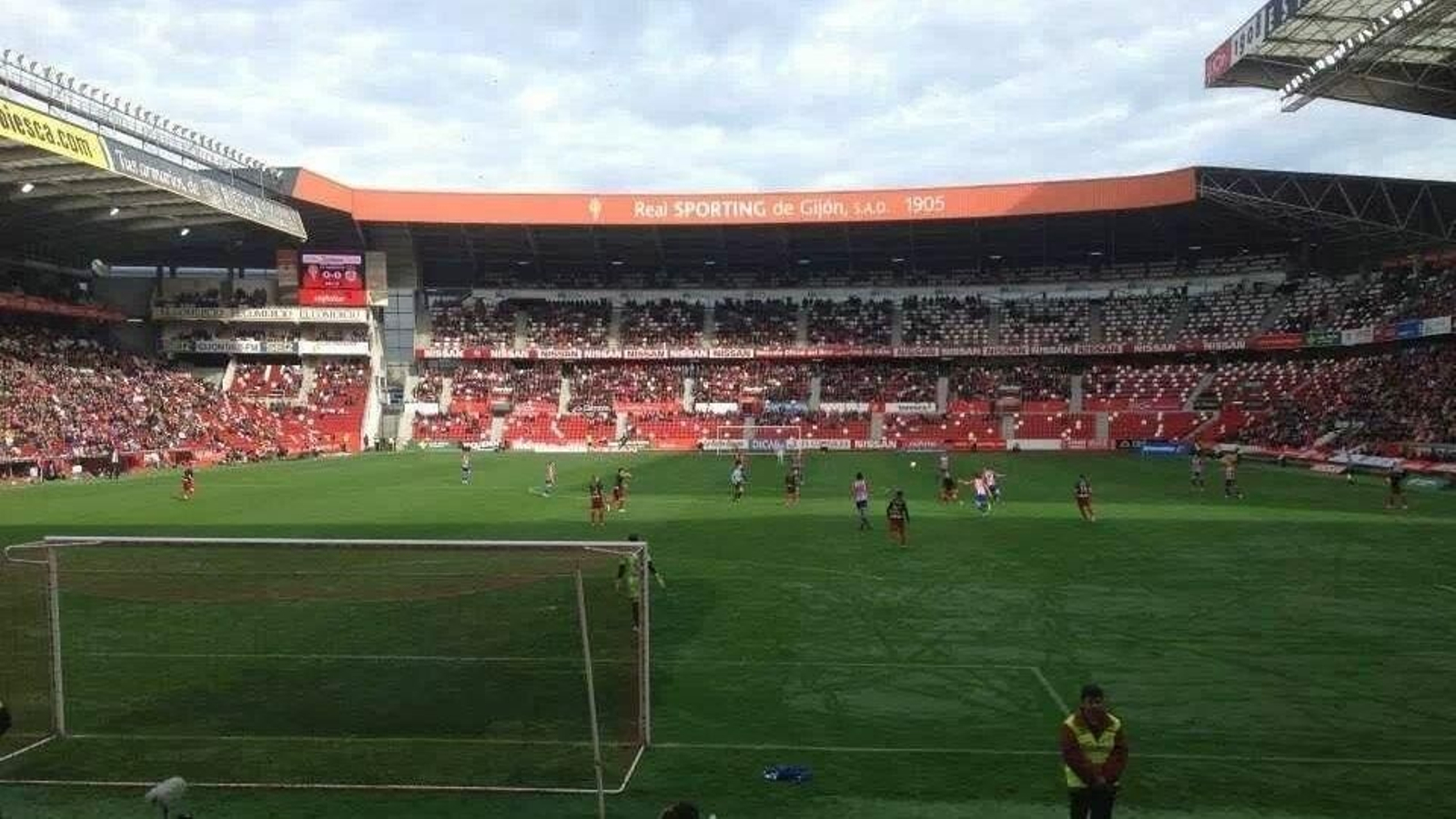 El estadio del Sporting de Gijón