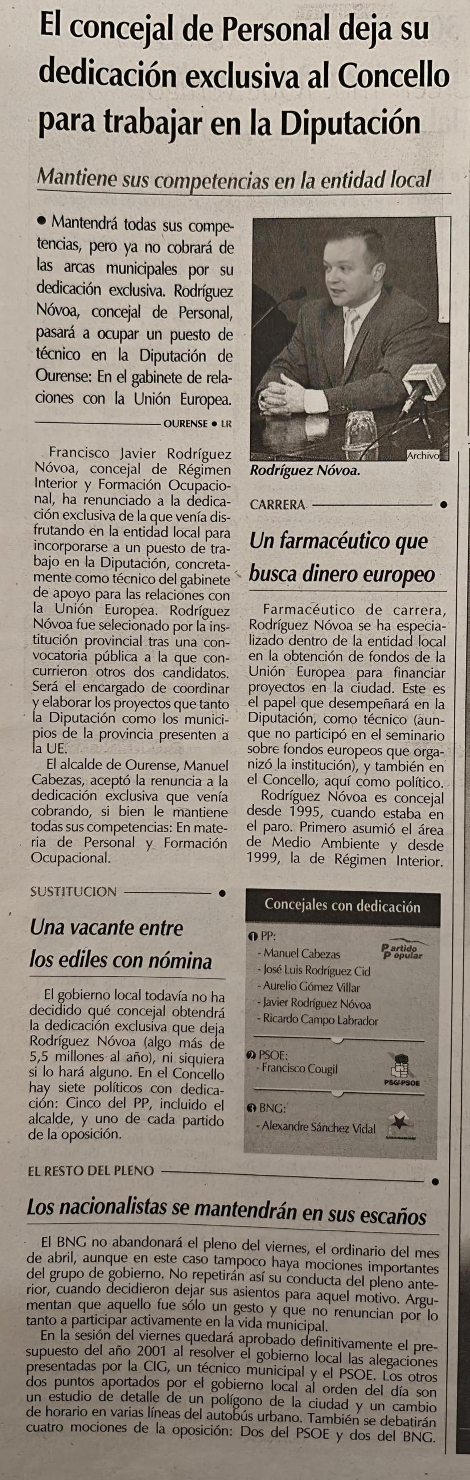 Noticias escaneadas del periódico La Región.