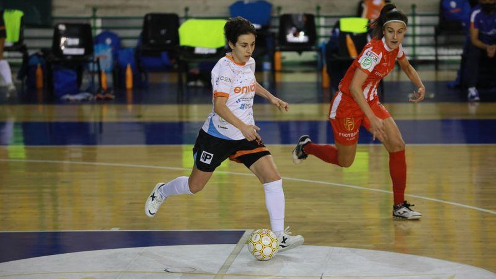 Ourense 31/10/2020.-Envialia-Futsi Altétcio de Madrid, fútbol femenino. José Paz
