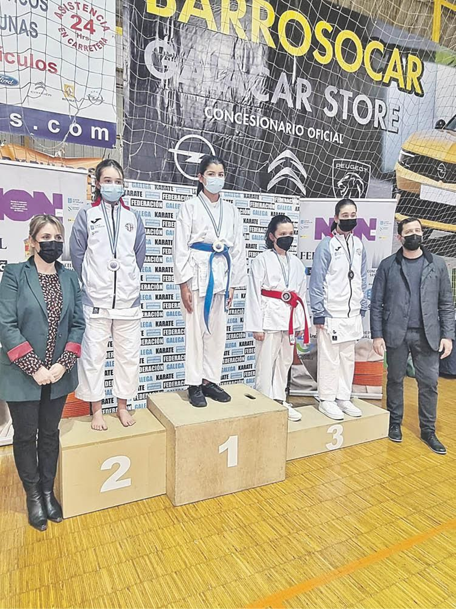 Dos oros, una plata y tres bronces, balance de los locales del Kaizen.