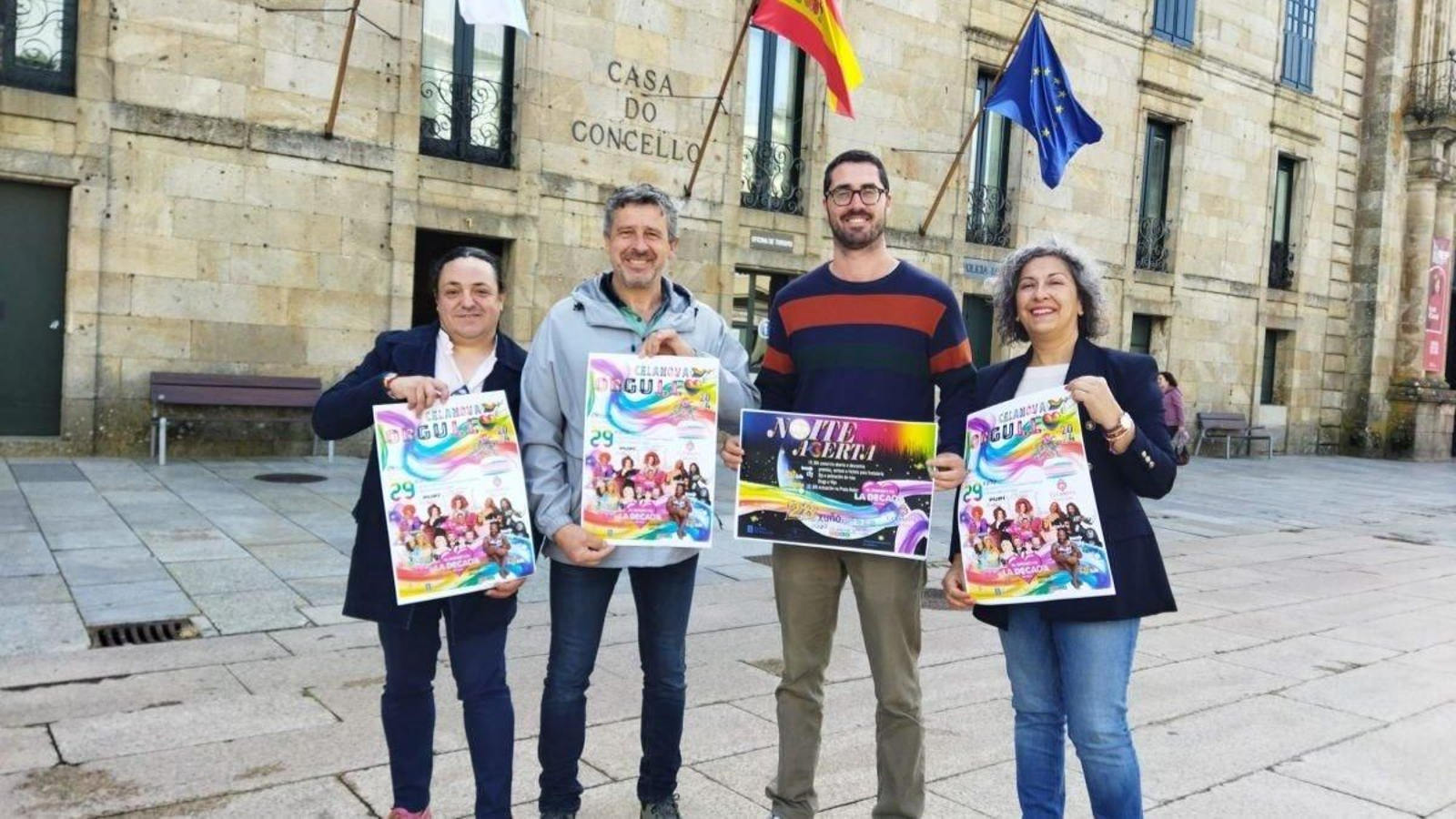 Manuel Varela, Antonio Puga, Fernando Conde y Teresa Barge.