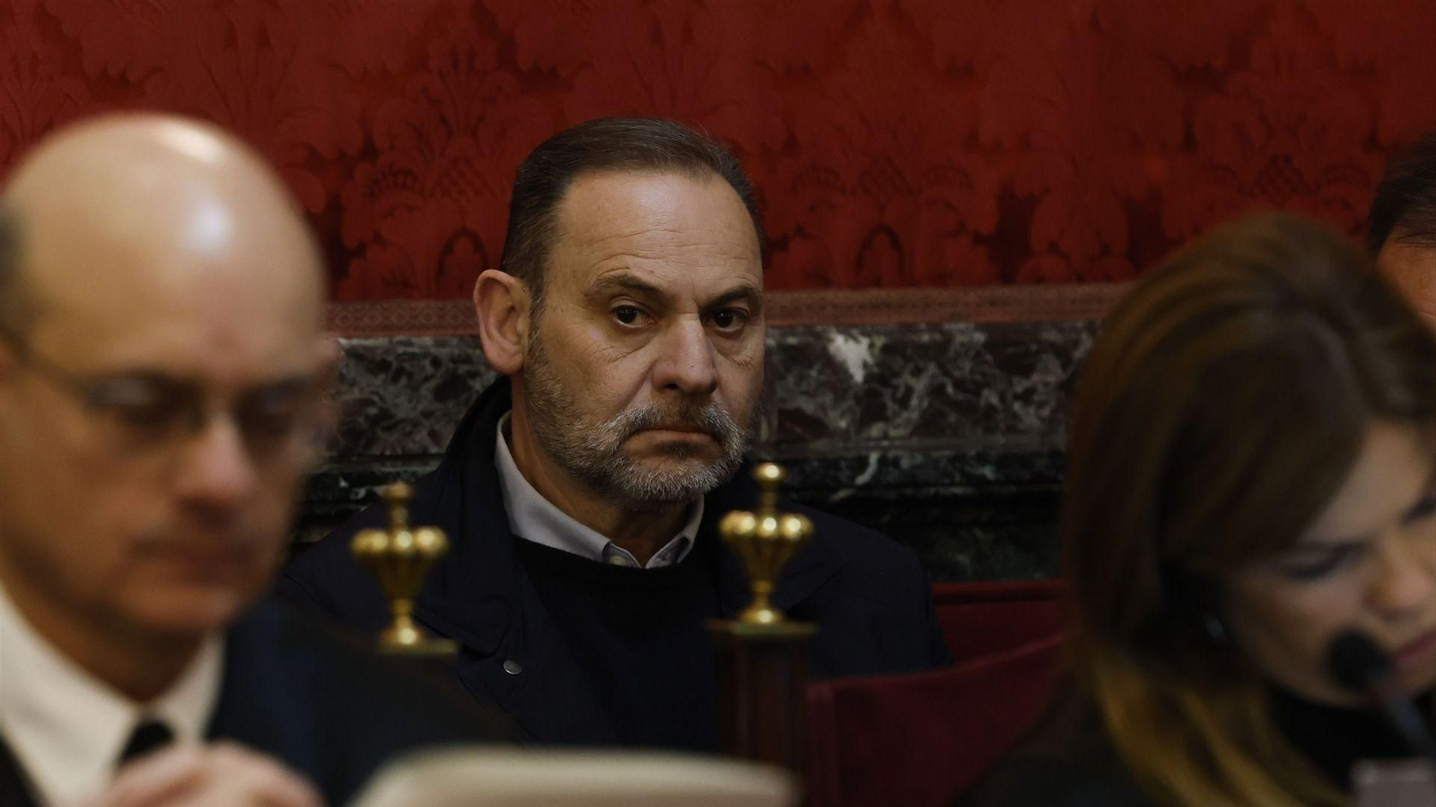 El exministro Jose Luis Ábalos durante una audiencia preliminar en el Tribunal Supremo en febrero.