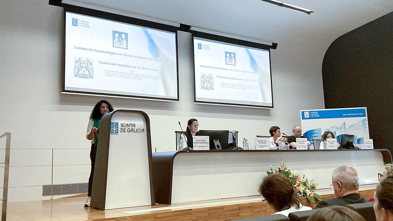 Las jornadas organizadas por el área sanitaria en el Álvaro Cunqueiro por el Día Internacional de la Enfermera.