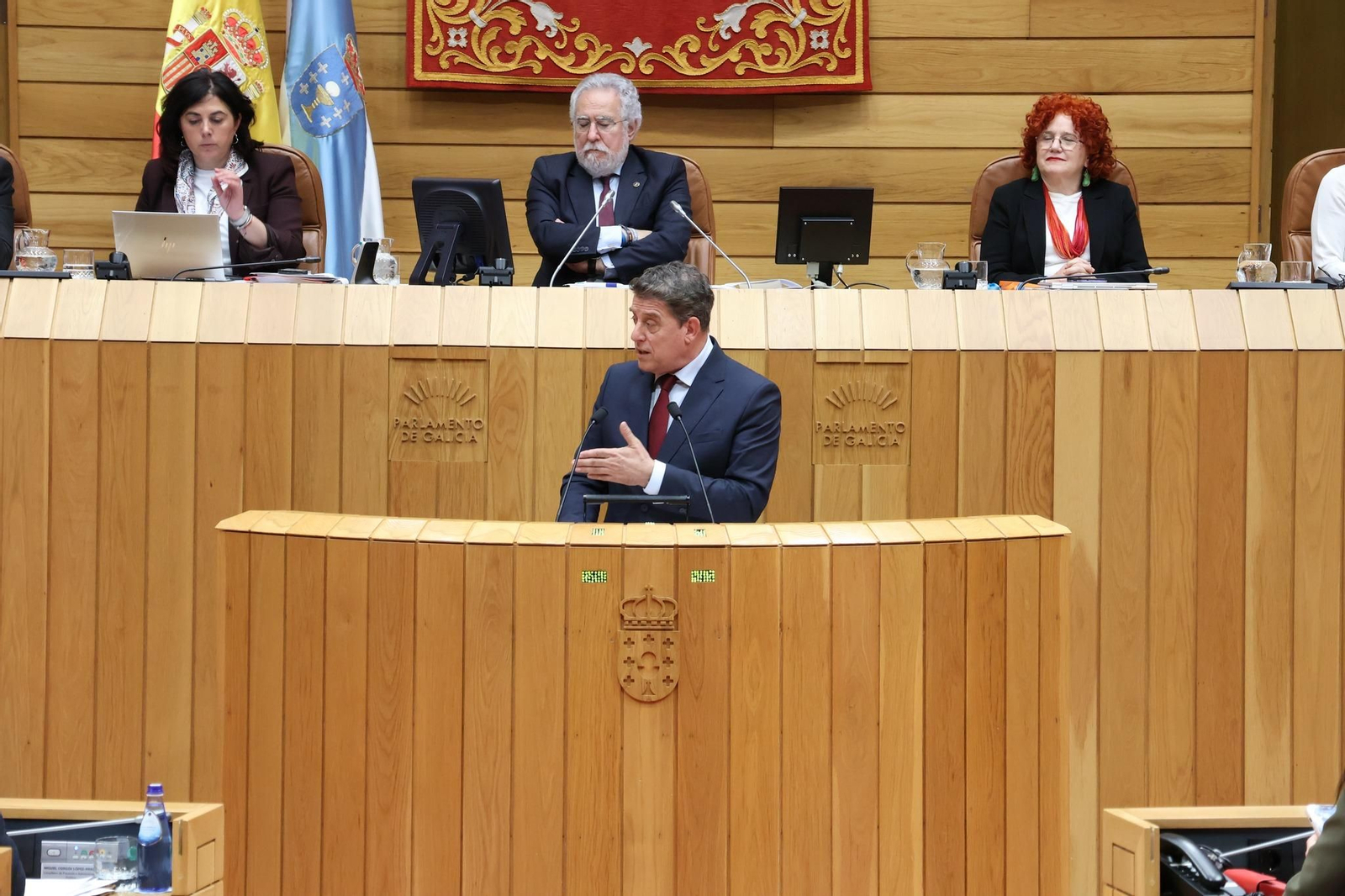 Gómez Besteiro, ayer en el Parlamento.