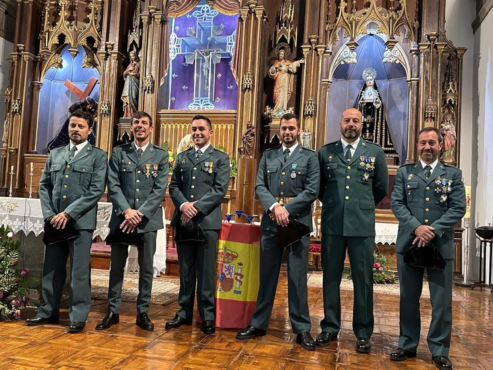 Trives celebró una misa por la patrona de la Guardia Civil, la Virgen del Pilar.