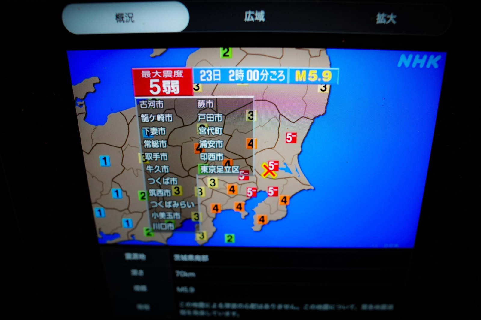 Un terremoto sacude Japón.