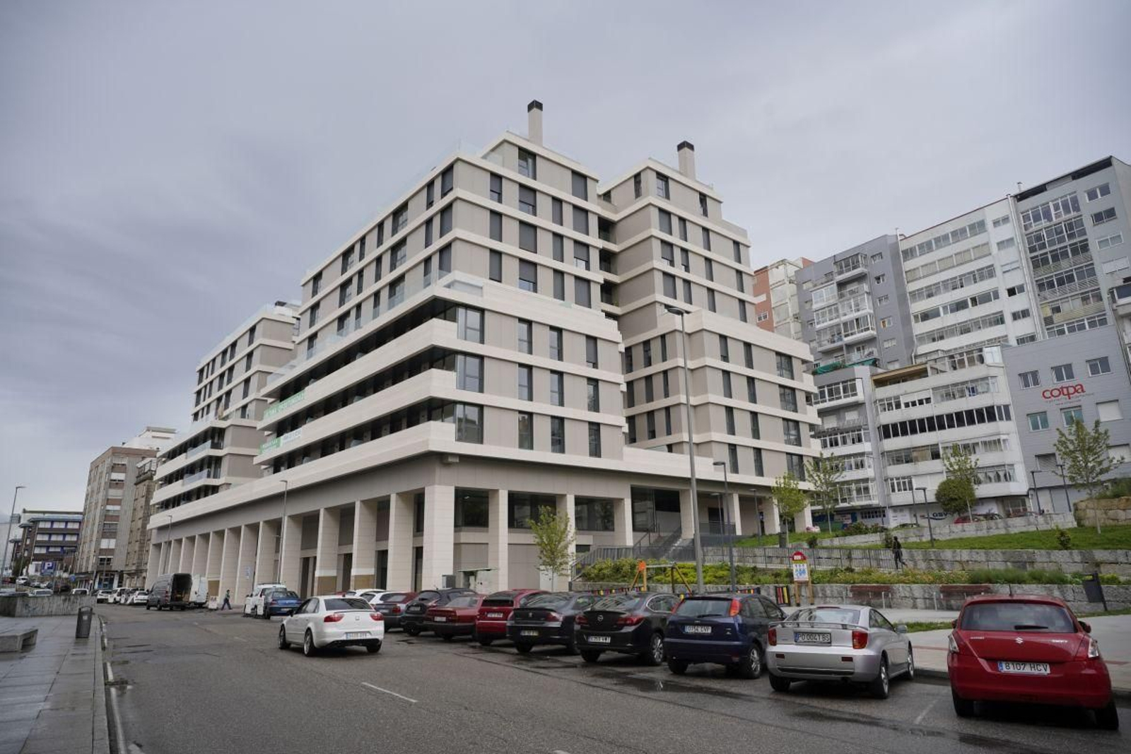 El edifico de Jacinto Benavente se levanta donde estuvo la nave de Cordelerías Mar.