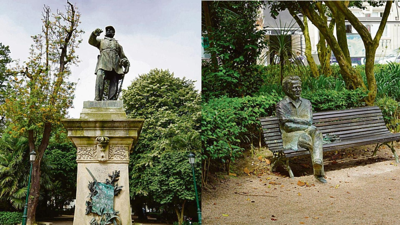 La primera escultura pública de Vigo es la de Méndez Núñez en 1890 en la Alameda, lugar donde está la última incorporación, la de Domingo Villar  en enero de este año.