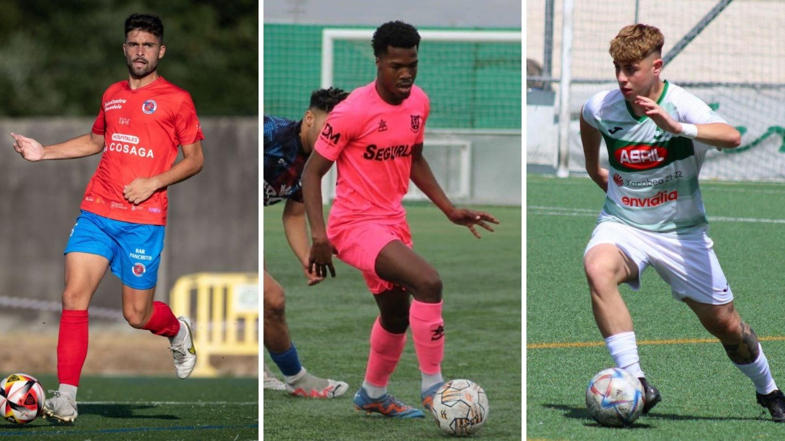 Alberto Nóvoa, Rubén Konaté y Carlos González.
