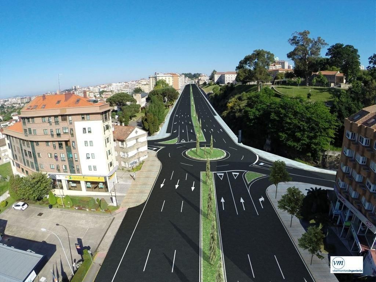 Infografía de cómo quedará la avenida de Madrid.