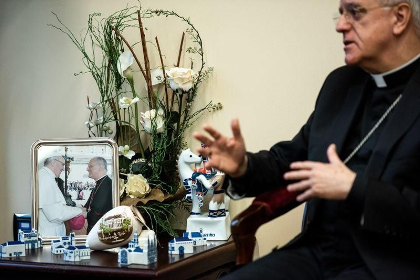 El Obispo de Ourense, Leonardo Lemos. (FOTO: ÓSCAR PINAL)
