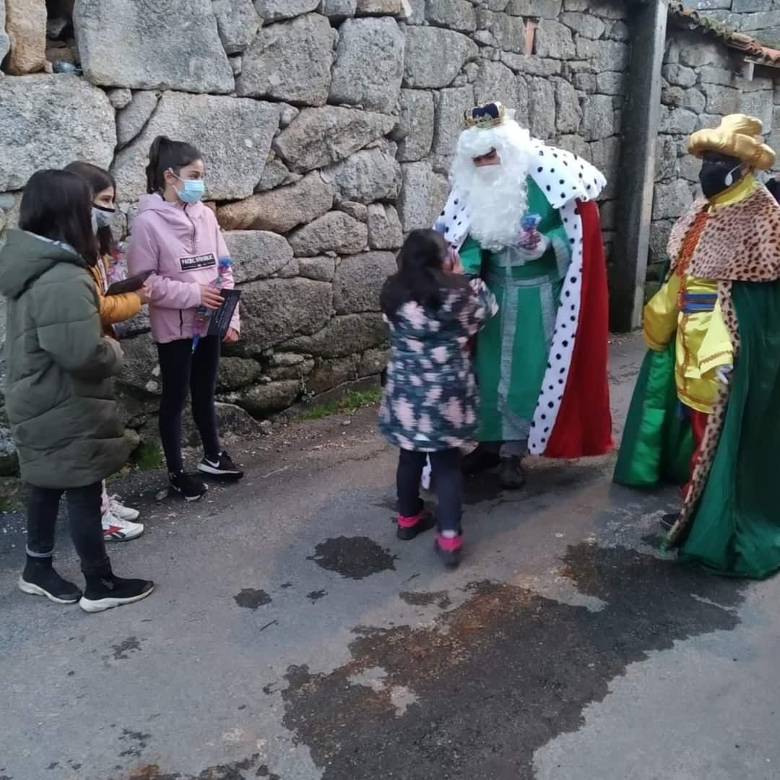 Los Reyes Magos en Sandiás, fotos cedidas por el concello.