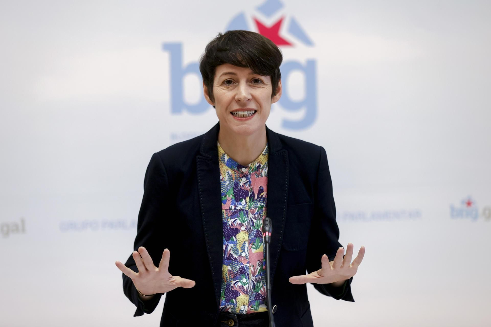 Ana Pontón, en una rueda de prensa esta pasada semana (FOTO: EFE/Lavandeira jr).