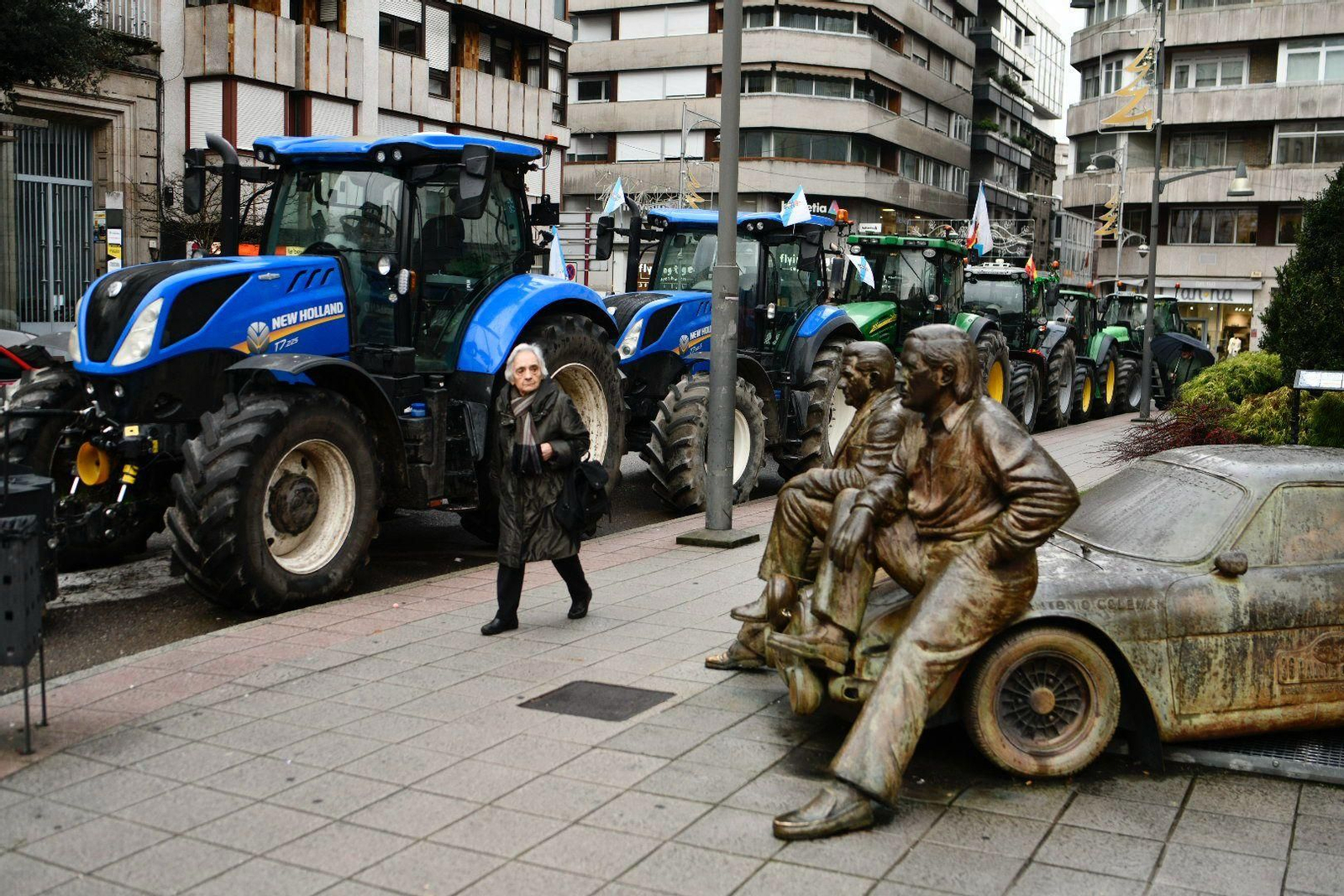 La tractorada continúa de manera pacífica, sin cortes de circulación